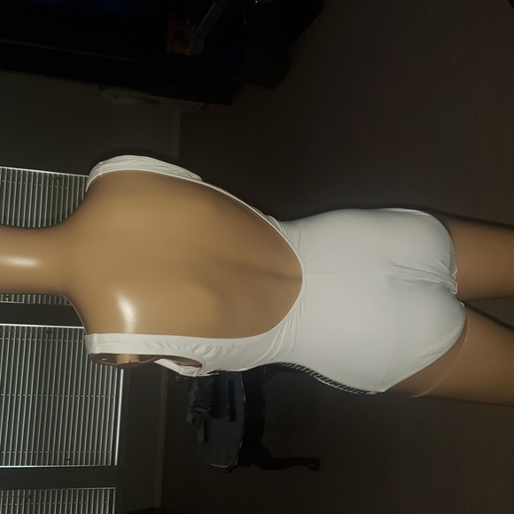 Michael Kors 8 white Stud-Side Shirred Maillot - Picture 10 of 13